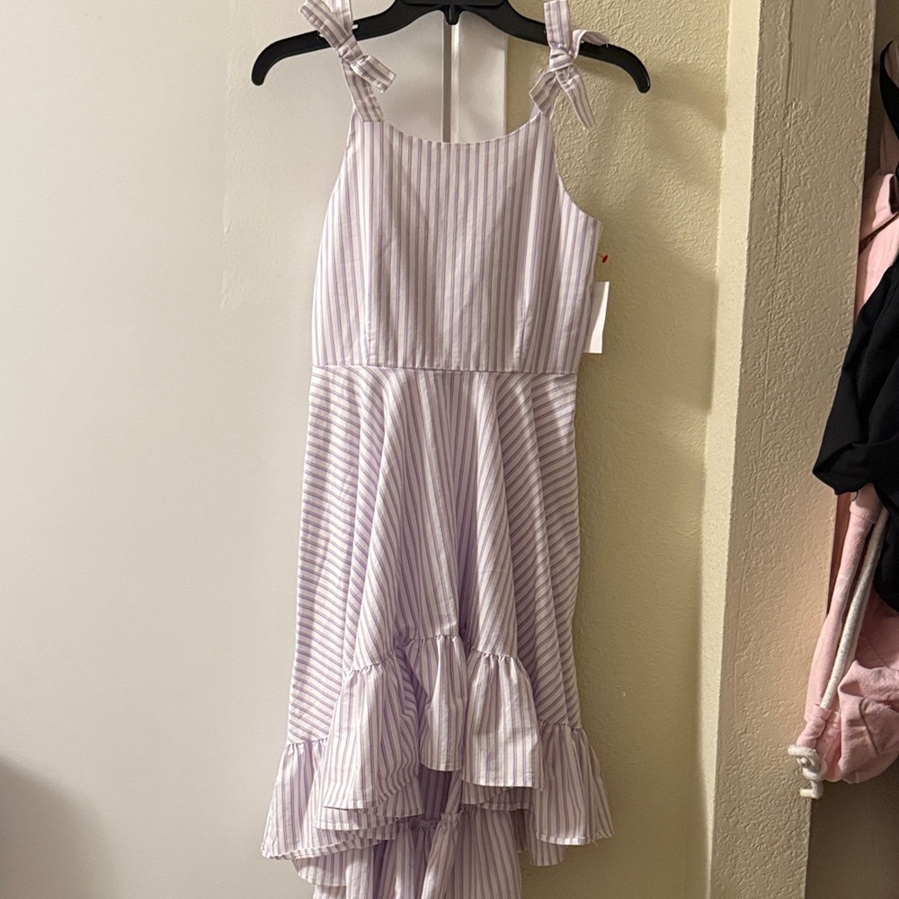 NWT Habitual Lavender and White Striped Dress